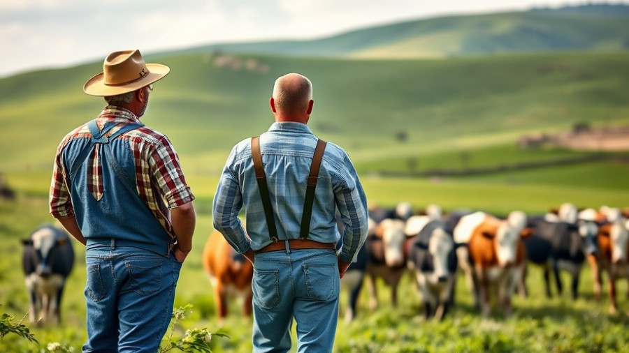 Galloway Dairy Farming Documentary Success: Farmers with cows in a lush field.