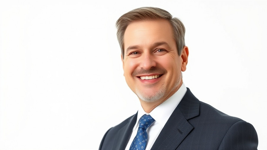Portrait of a middle-aged man in a suit, related to UK property market.