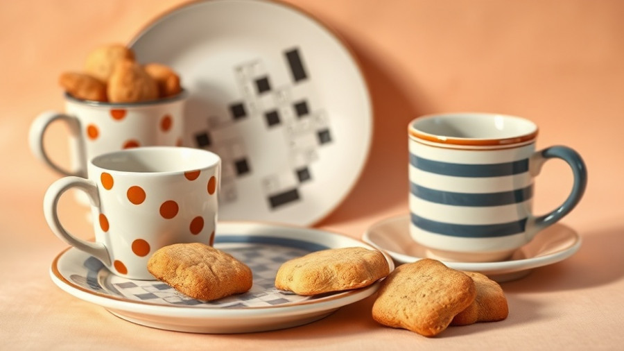 Damson Madder's Autumn Homeware Collection with mugs and puzzles.