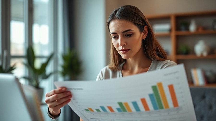 How to Invest Your First $10,000: woman discussing investment with financial graphs.
