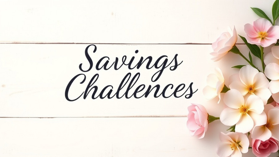 Charming floral budget cover for savings challenges in the UK.