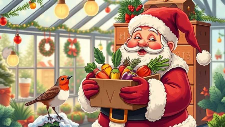 B&Q Verve Seed Advent Calendar with Santa design