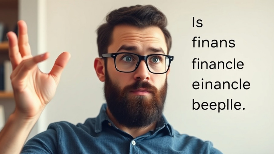 Bearded man questioning Cash ISA changes, pointing at text.