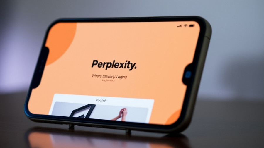 Smartphone displaying Perplexity app over a website background related to Reddit lawsuit against data scraping.