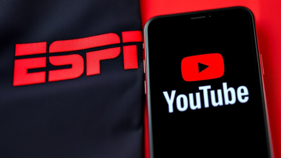 ESPN and YouTube TV logos symbolizing a contract dispute scene.