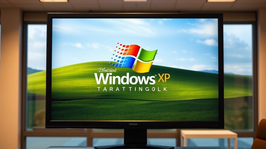 Windows XP logo with crown, representing legacy and dominance.