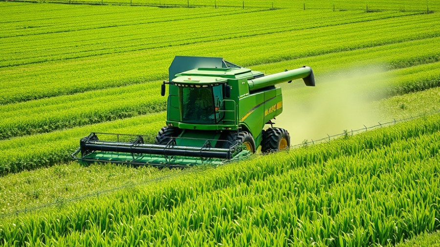 Innovative R&D in small business agriculture featuring modern machinery.