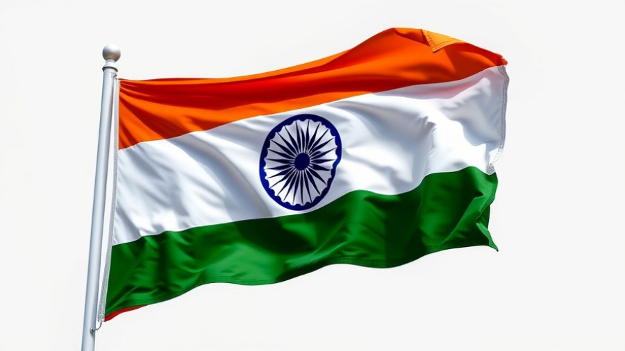 Indian flag representing Accel and Prosus partnership in Indian startups.
