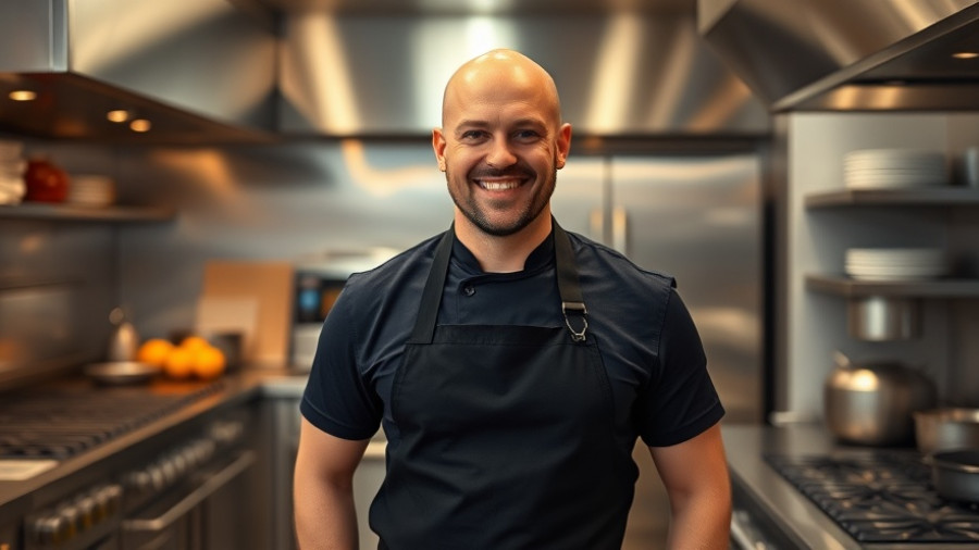 M&S x Tom Kerridge cookware collection in a professional kitchen