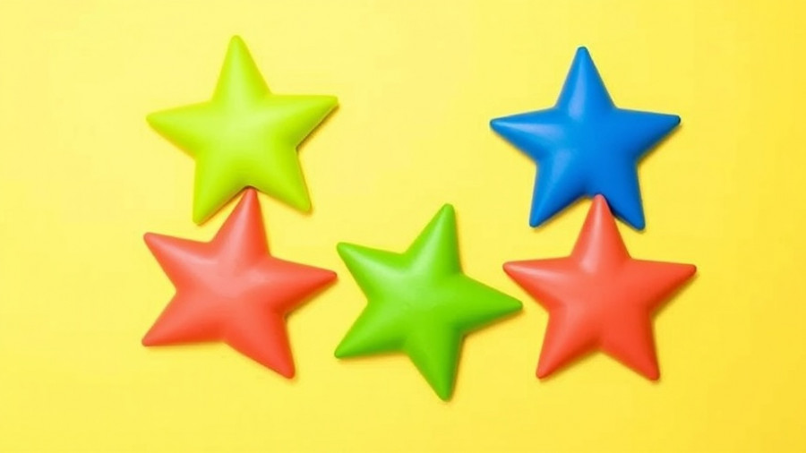 Colorful stars on yellow background illustrating hyper-personalization in customer experience.