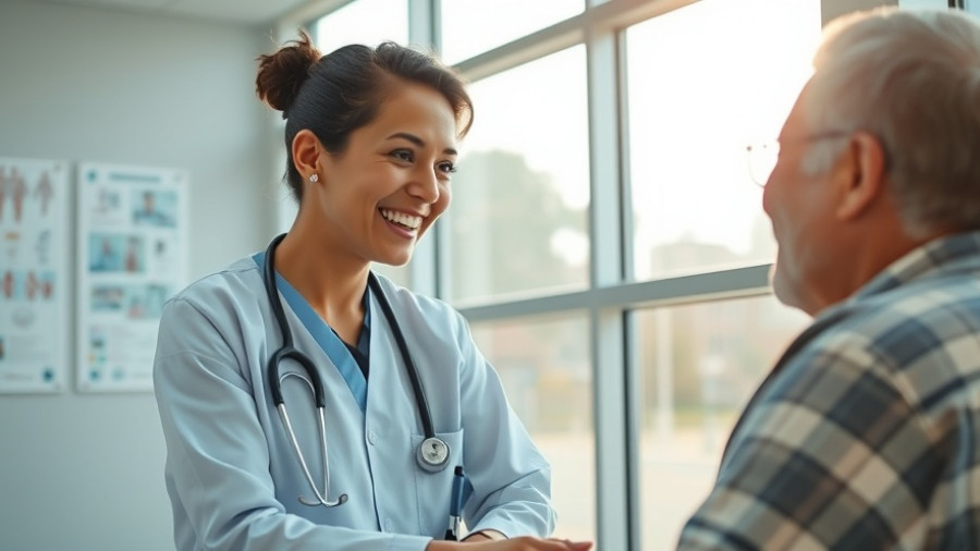 Agentic AI in Small Business: medical professional consulting with a patient.