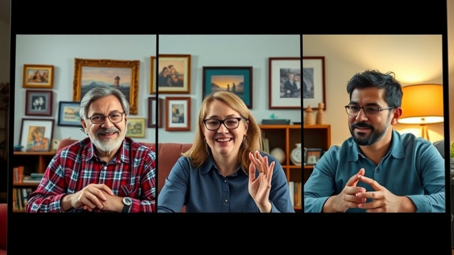 Three people in a video call discussing Guilt vs God.