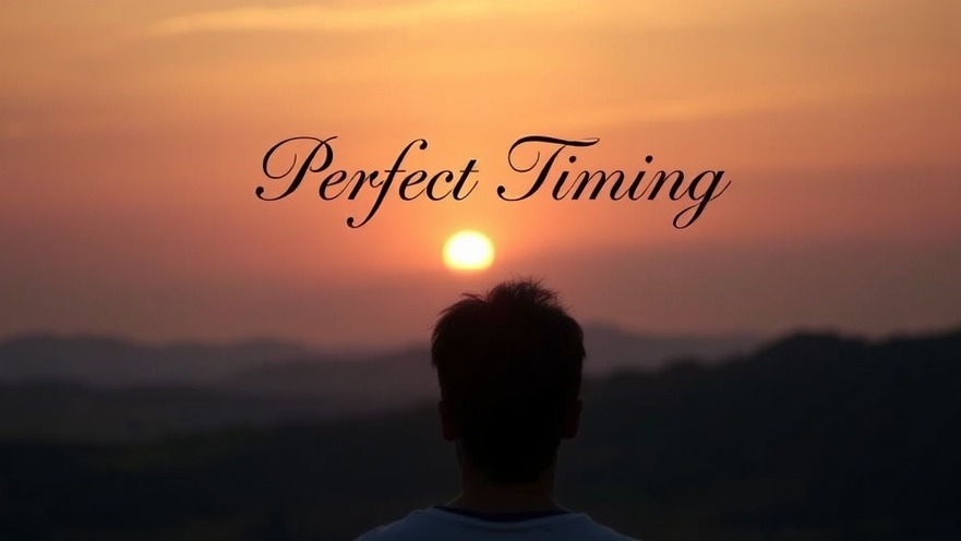 Sunrise symbolizing God's Timing and spiritual growth, with a person in thoughtful anticipation.
