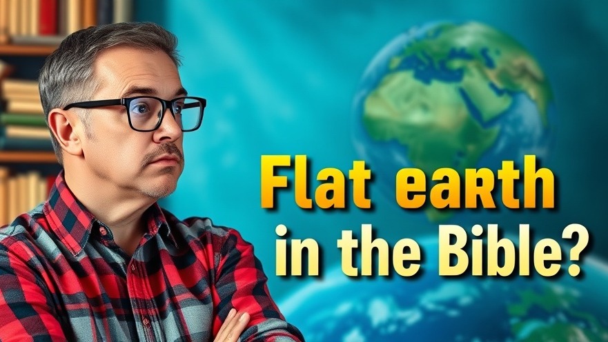 A man contemplates biblical literacy and scriptural interpretation of flat earth concepts.
