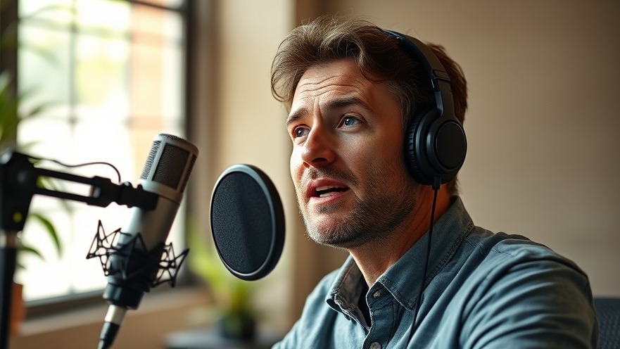 Passionate speaker discussing spiritual growth and accountability in a well-lit studio.