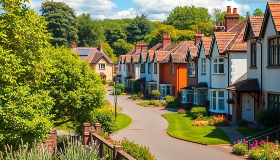 Charming Dumfries property market with traditional houses and greenery.