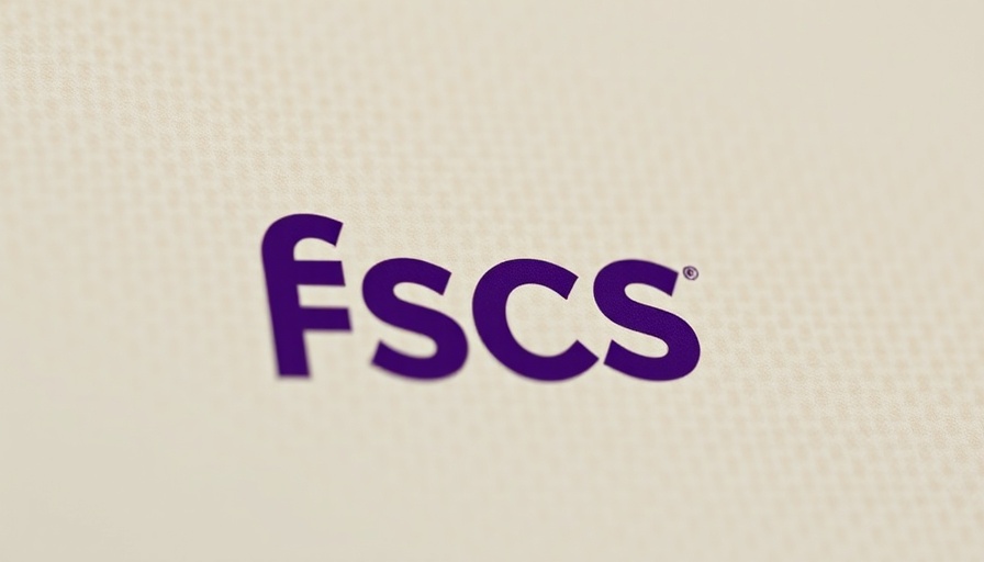 FSCS levy logo on a patterned beige background.