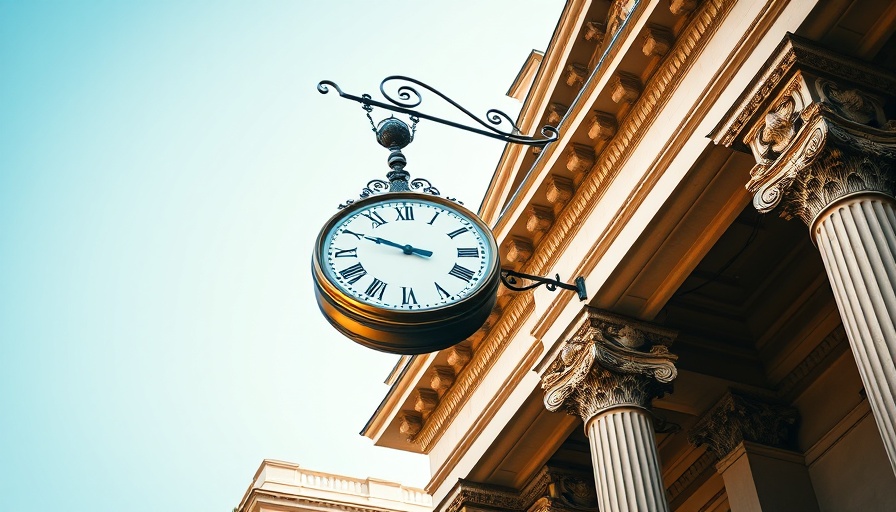 Bank of England building with historic clock under clear sky.