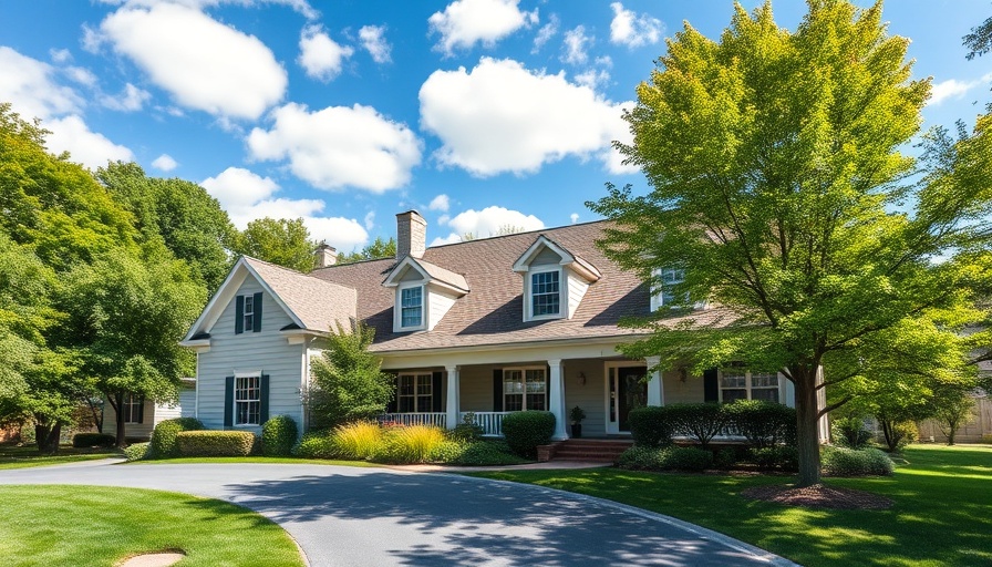 Suburban house illustrating property finance potential.