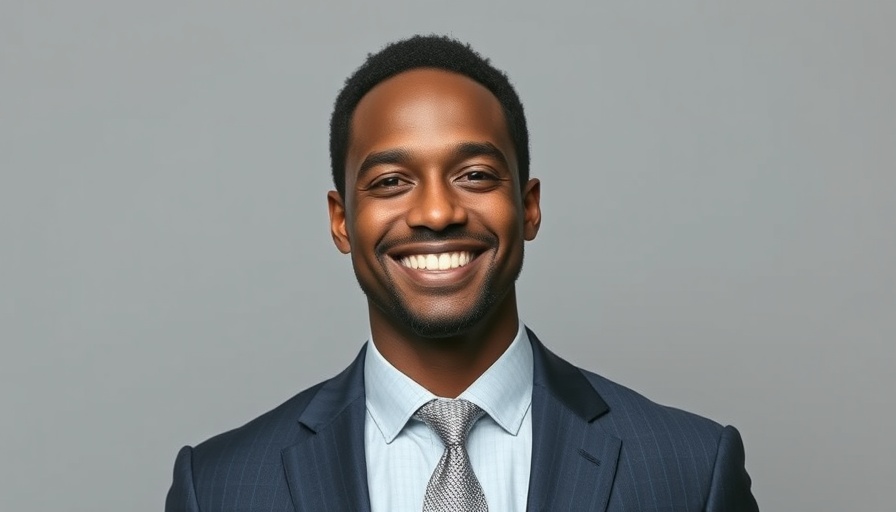 Confident man in formal attire, neutral background