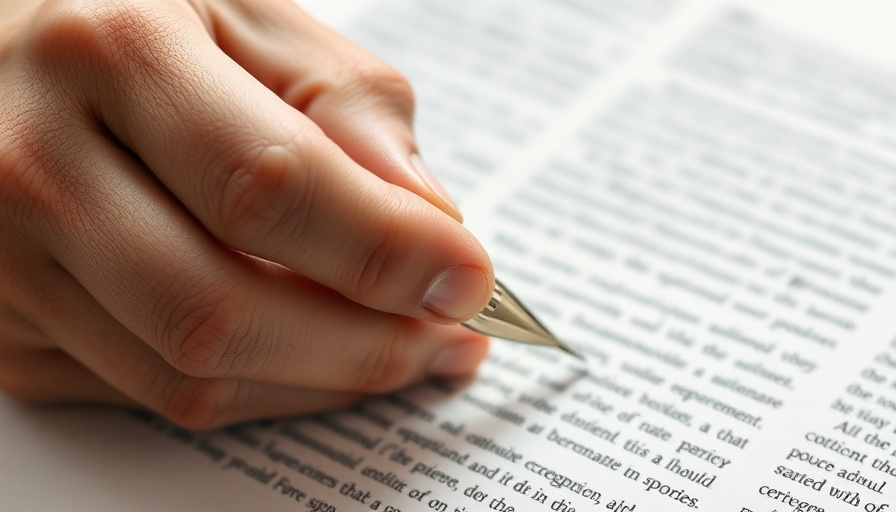 Close-up of hands writing about BTL mortgages on paper.