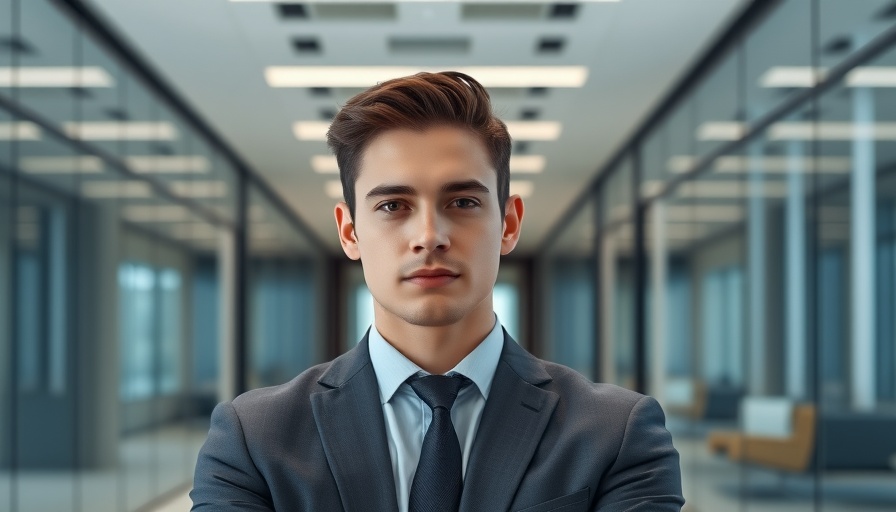 Confident young man in a modern office setting, purpose-built student accommodation Southampton