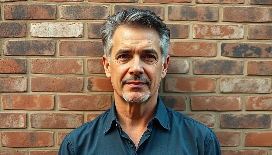 Confident middle-aged man standing against a brick wall, BLEND funding new build development