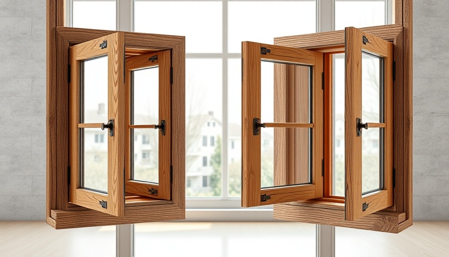 Comparison of double and triple glazing options in wood textures.