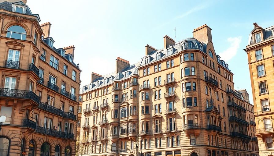 Scottish apartment buildings showcasing classic architecture.