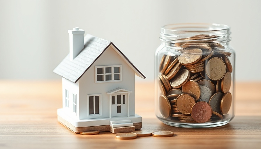 Miniature house with coins symbolizing average yields achieved by landlords.