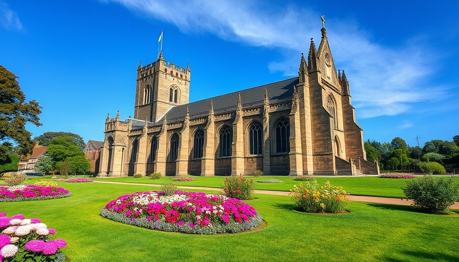 Majestic cathedral with garden in Dunfermline, buying a house in Dunfermline.