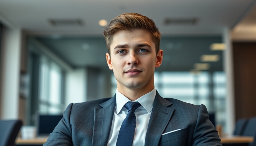 Professional young man in an office setting.