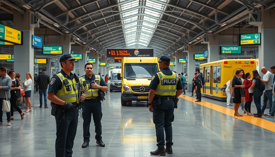 Haifa stabbing attack news: police securing a busy urban transit station.