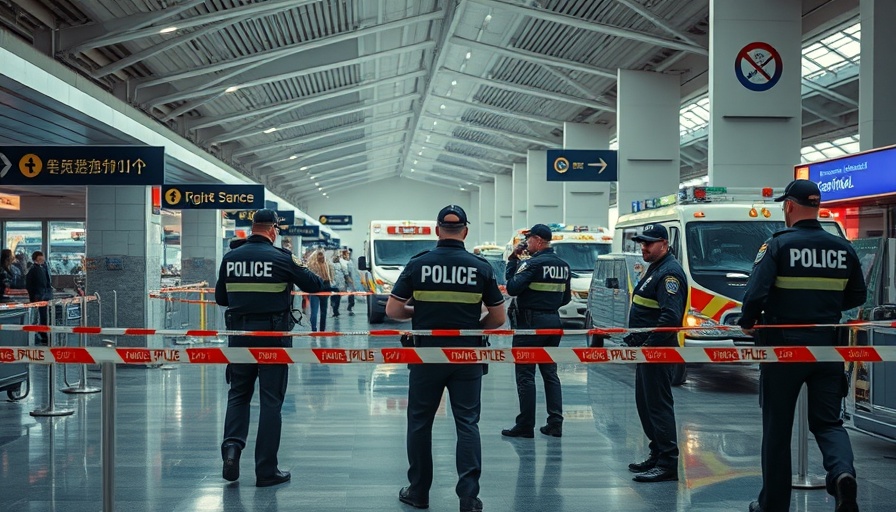 Police manage scene at Haifa terminal after security incident.