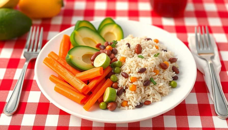 Vibrant plate representing fasting during Lent.
