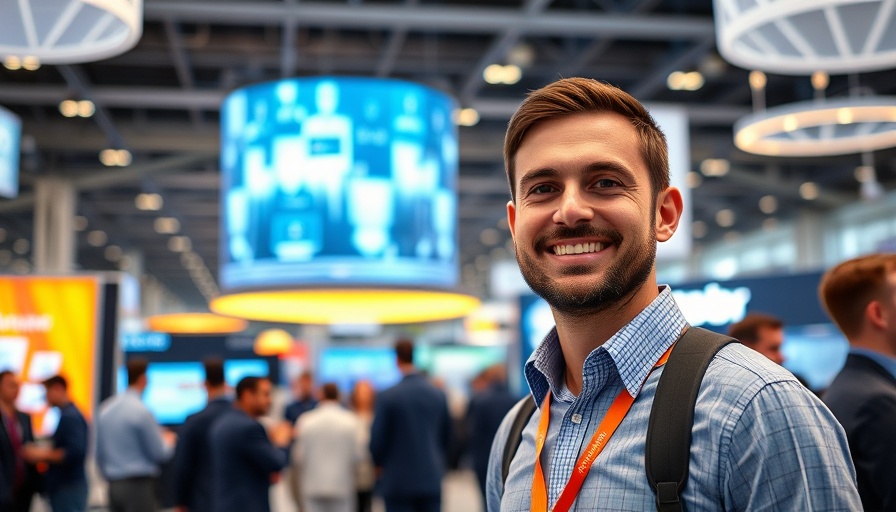 AI-powered scouting enthusiast at tech conference.
