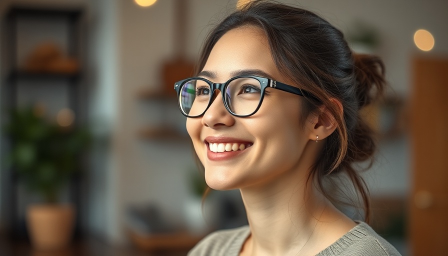 Smiling woman with glasses, indoor setting. Class-Action Complaint Startup Passes.
