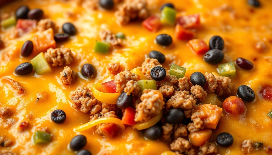 Delicious cheesy casserole offering warm dinners that aren’t stew.