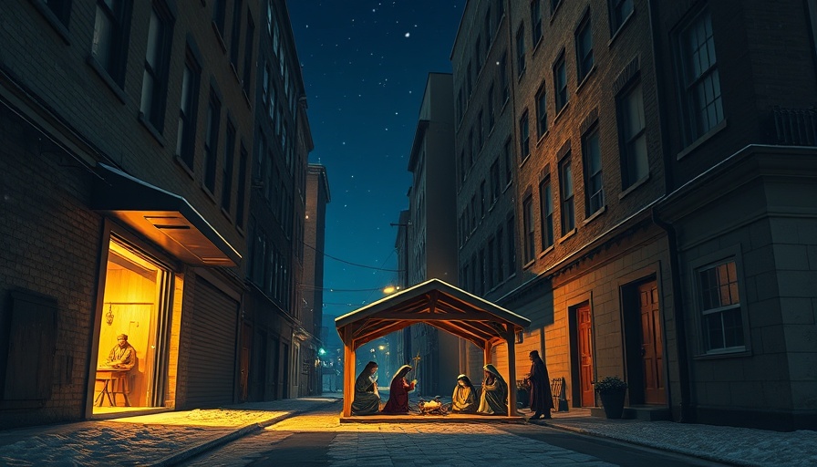 Hope for Troubled Families seen in magazine cover featuring a nativity scene.