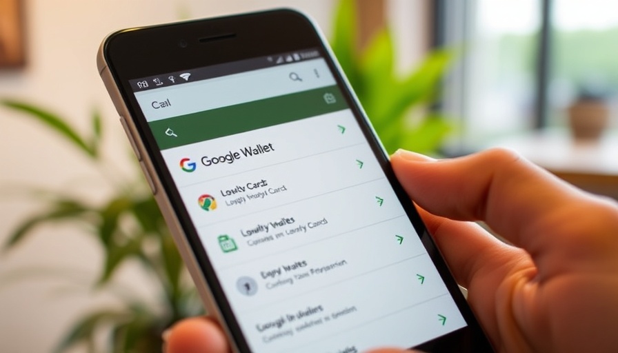 Using Google Wallet to store loyalty cards on a smartphone.
