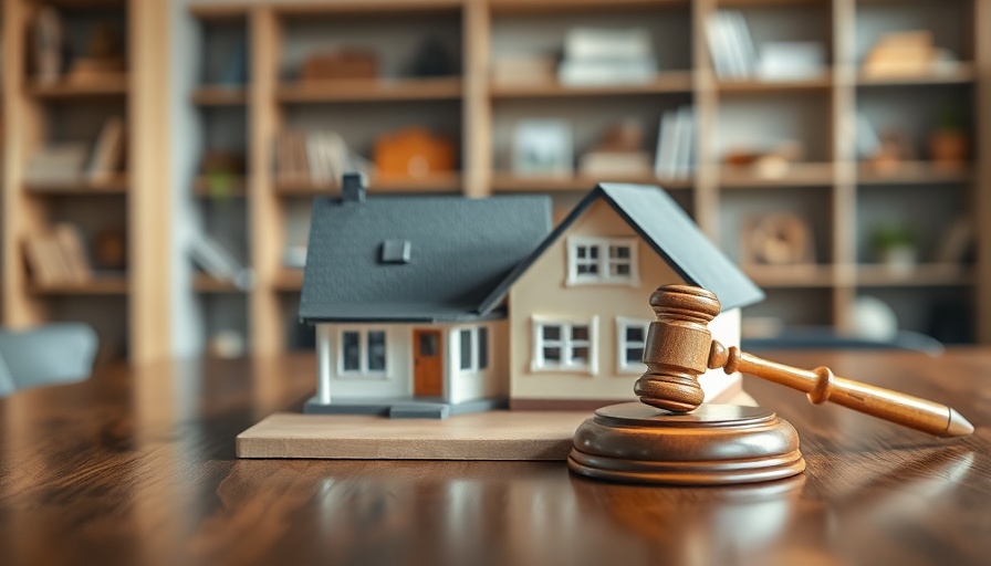 Miniature house with auction gavel symbolizing High Street Rental Auctions.