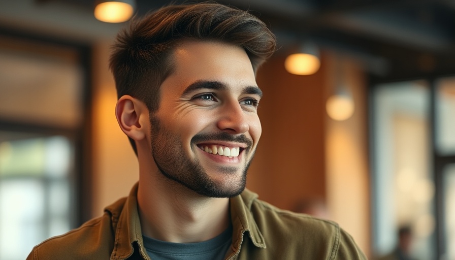 Young man smiling indoors, related to Evidence for Jesus' Resurrection