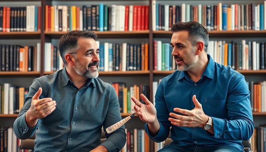 Virtual discussion on objections to Christianity with bookshelves background.