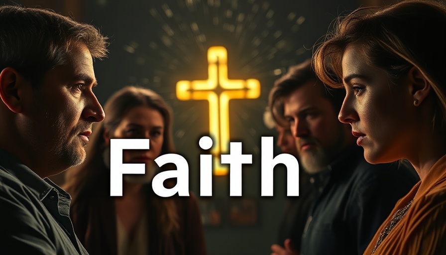 Engaging faith discussions with dynamic scene and text overlay