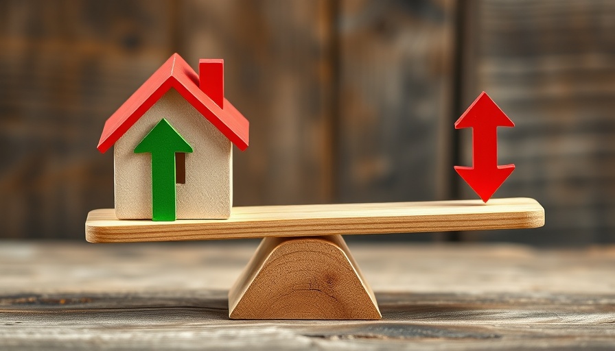 Miniature house balancing between market trends, UK housing market losing momentum.