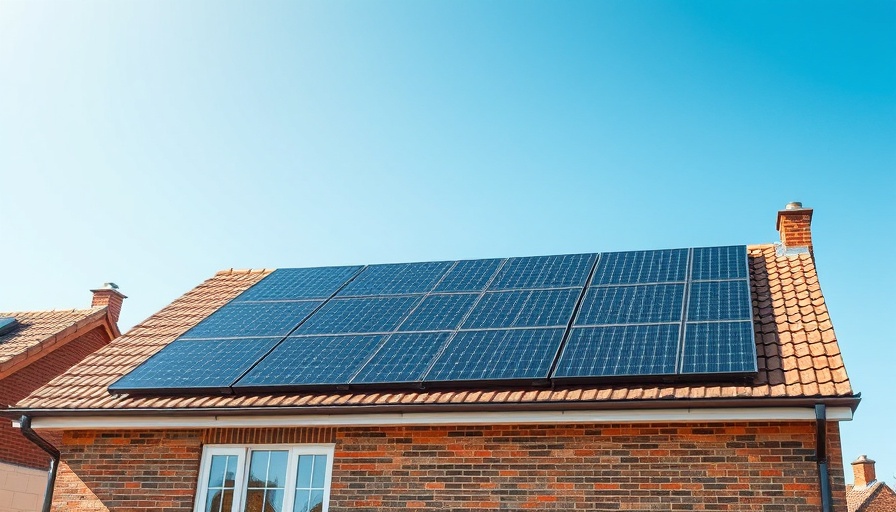 Modern solar panels on a suburban house in Scotland