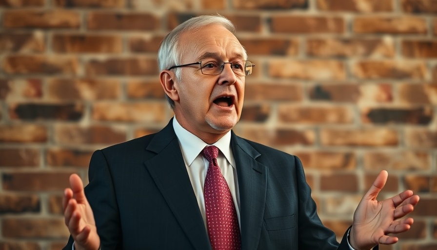Elderly man gives sermon in church setting, conveying the message to suffer for the gospel.