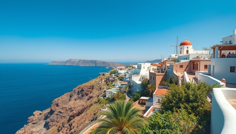 Greek property investment destinations on a scenic island.