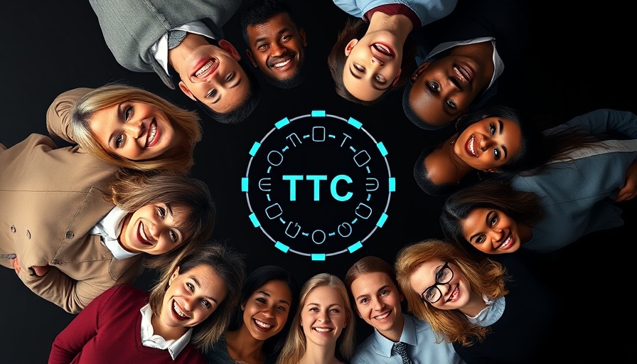 Diverse group in circular layout for TechCrunch Sessions AI event.