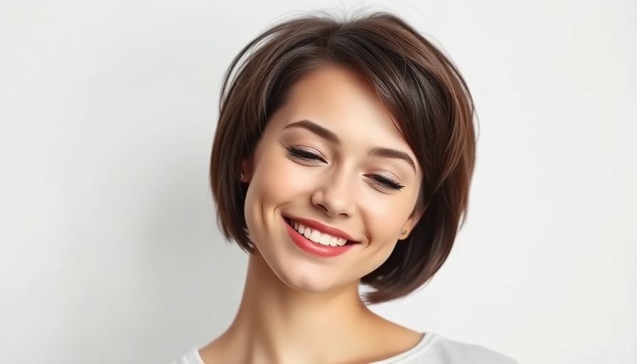 Young woman with short hair for Babba Rivera Hair Care Brand